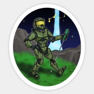 Nature Walk Master Chief Sticker